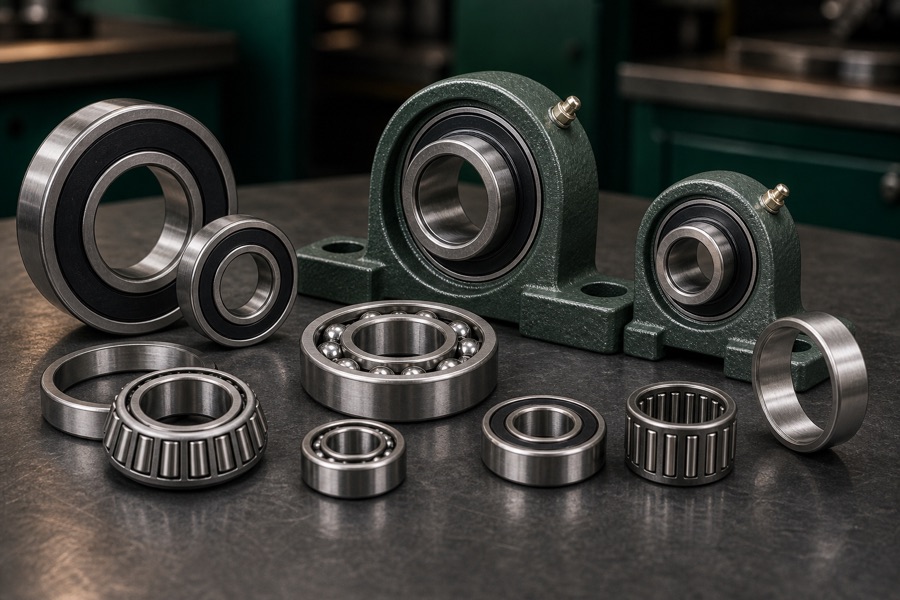 Industrial bearings and bearing housings