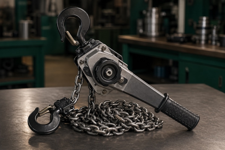 Lever pulley and lifting engineering equipment