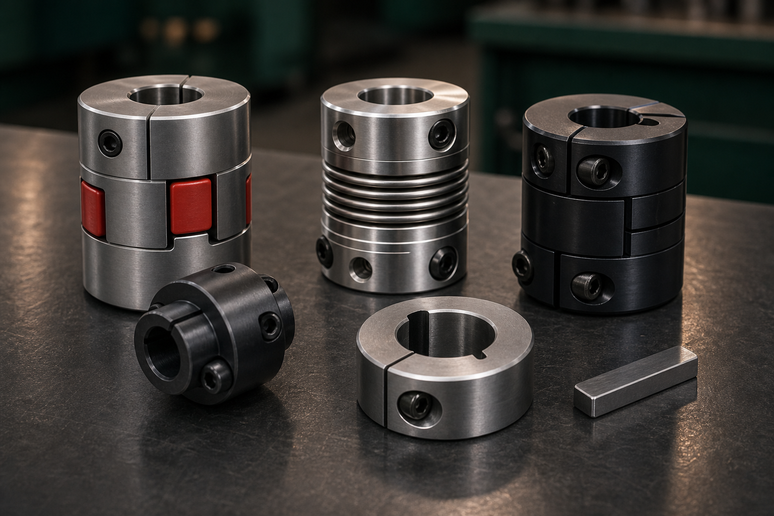 Industrial shaft couplings and connectors
