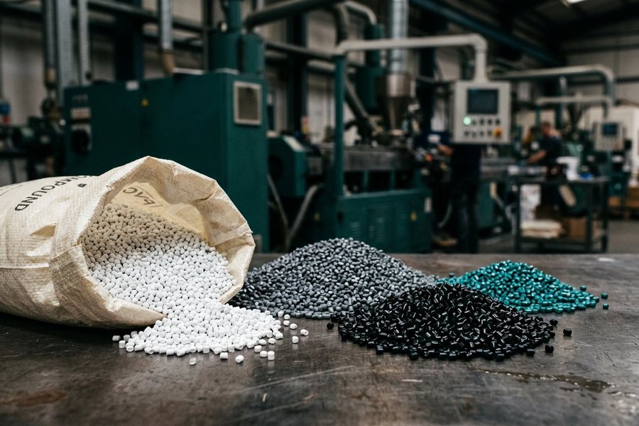 PVC compound and plastic granules