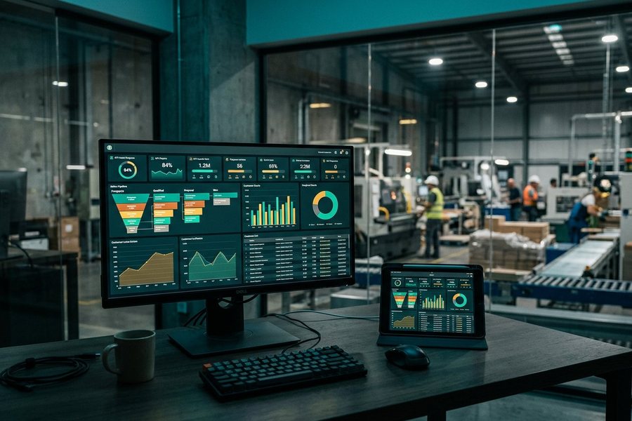 Custom CRM and business dashboard software